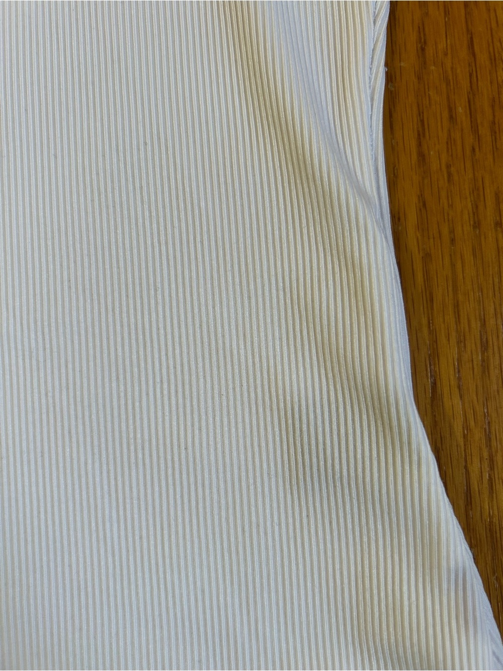 White Ribbed Tank Top - Picture 5 of 6